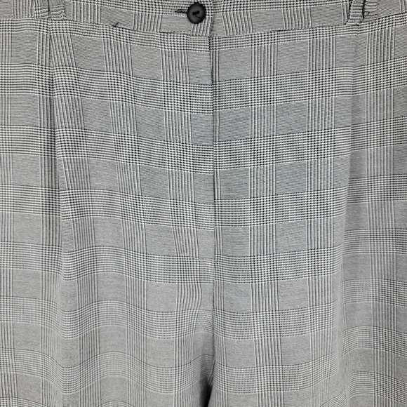 Lana Lee Womens Black and White Herringbone High Waist Buissness Pants Size 16 - Picture 7 of 13